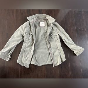 Olive green Abercrombie & Fitch button down shirt